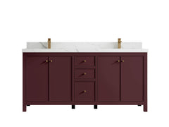 Chicago 72 in. W x 22 in. D Double Sink Bathroom Vanity - photo 18