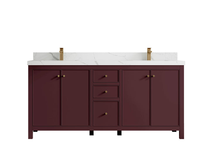 Chicago 72 in. W x 22 in. D Double Sink Bathroom Vanity - photo 18