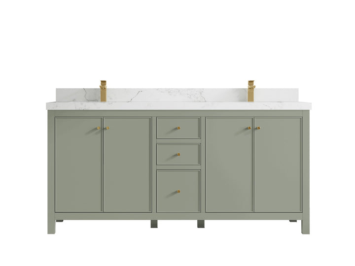 Chicago 72 in. W x 22 in. D Double Sink Bathroom Vanity - photo 19