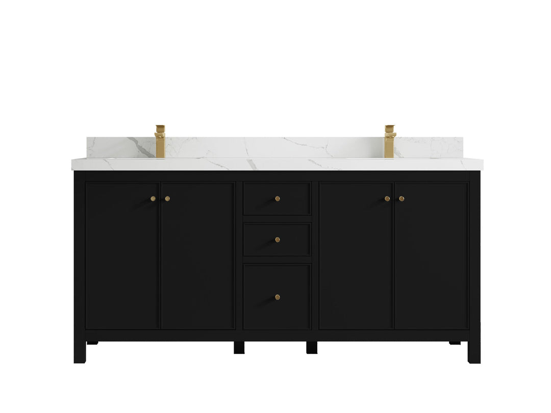 Chicago 72 in. W x 22 in. D Double Sink Bathroom Vanity - Willow Bath and Vanity