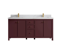 Chicago 72 in. W x 22 in. D Double Sink Bathroom Vanity - photo 24