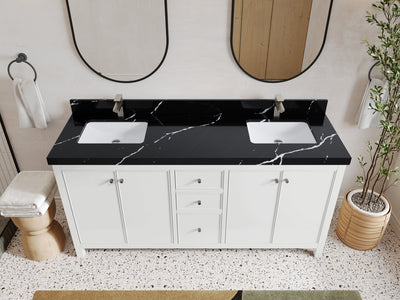 Chicago 72 in. W x 22 in. D Double Sink Bathroom Vanity - Willow Bath and Vanity