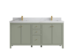 Chicago 72 in. W x 22 in. D Double Sink Bathroom Vanity - photo 21