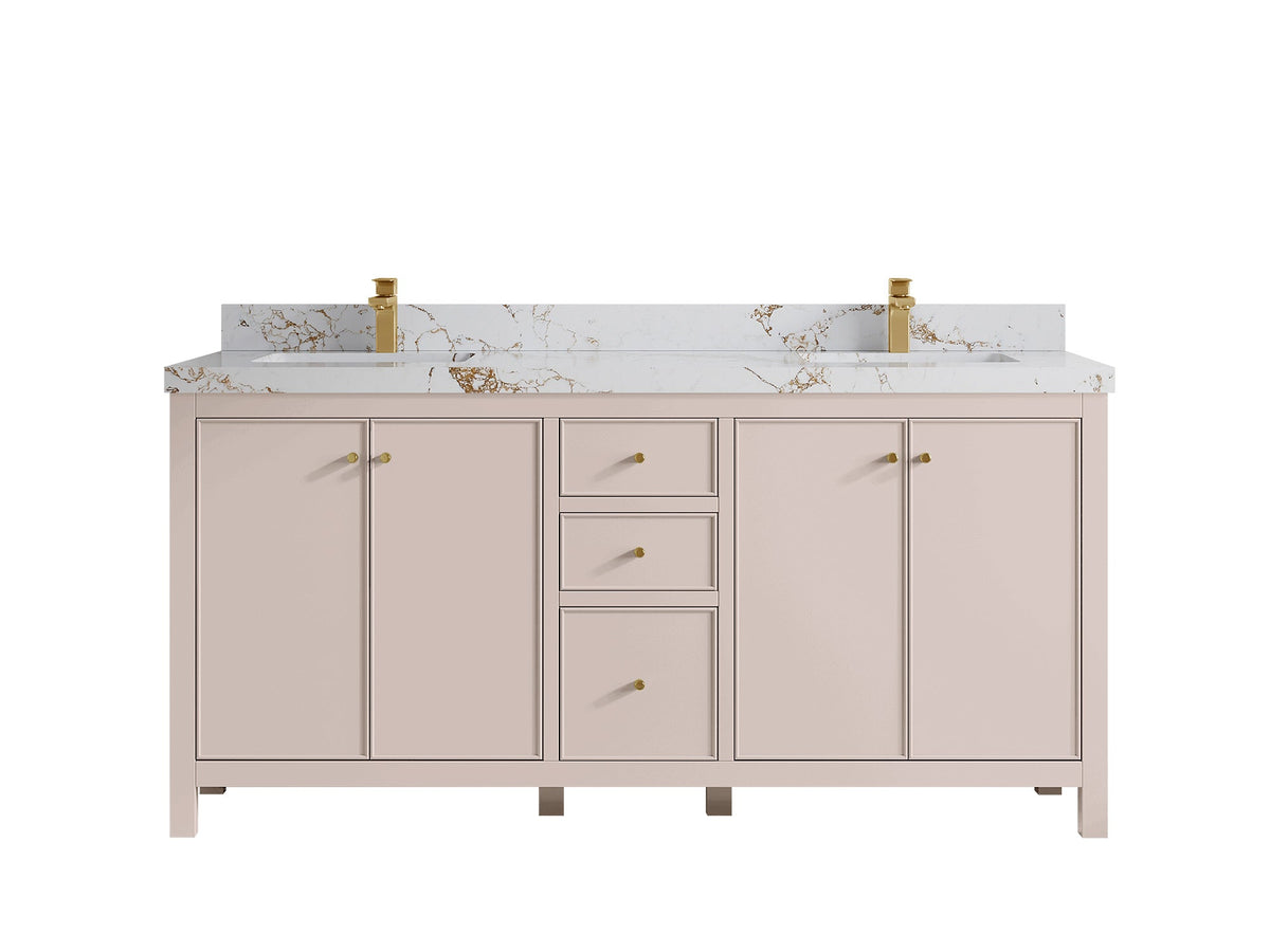 Chicago 72 in. W x 22 in. D Double Sink Bathroom Vanity - Willow Bath and Vanity