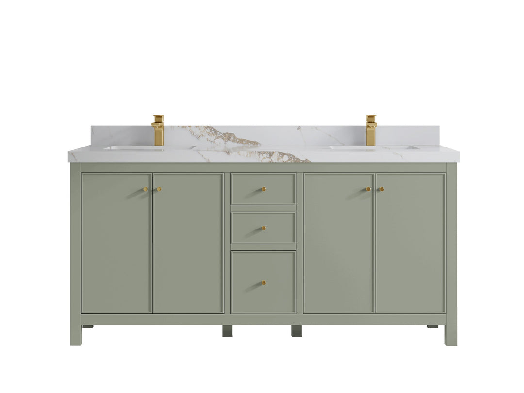 Chicago 72 in. W x 22 in. D Double Sink Bathroom Vanity - Willow Bath and Vanity