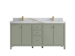 Chicago 72 in. W x 22 in. D Double Sink Bathroom Vanity - photo 15
