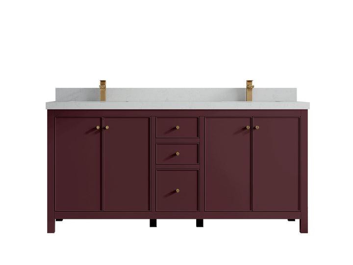 Chicago 72 in. W x 22 in. D Double Sink Bathroom Vanity - photo 28