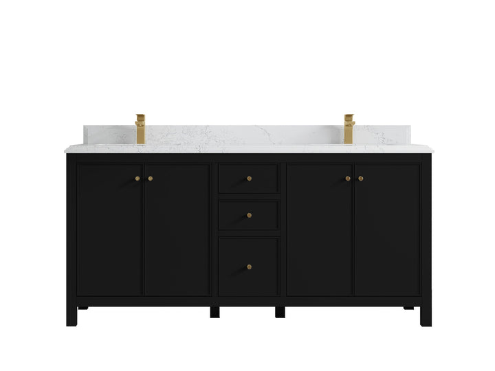 Chicago 72 in. W x 22 in. D Double Sink Bathroom Vanity - photo 27