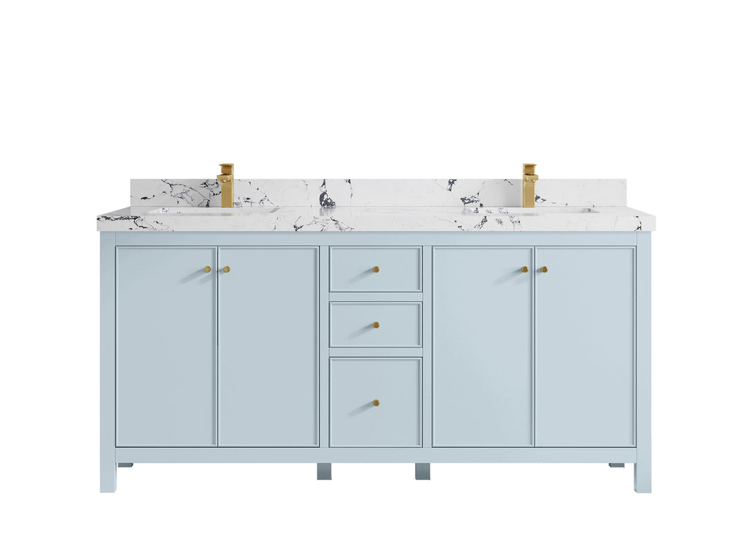 Chicago 72 in. W x 22 in. D Double Sink Bathroom Vanity - Willow Bath and Vanity