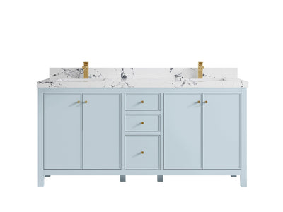 Chicago 72 in. W x 22 in. D Double Sink Bathroom Vanity - Willow Bath and Vanity