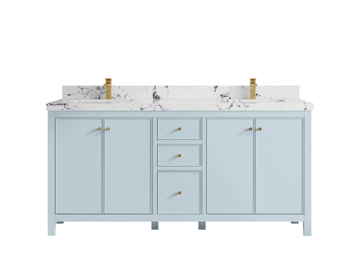 Chicago 72 in. W x 22 in. D Double Sink Bathroom Vanity - photo 41