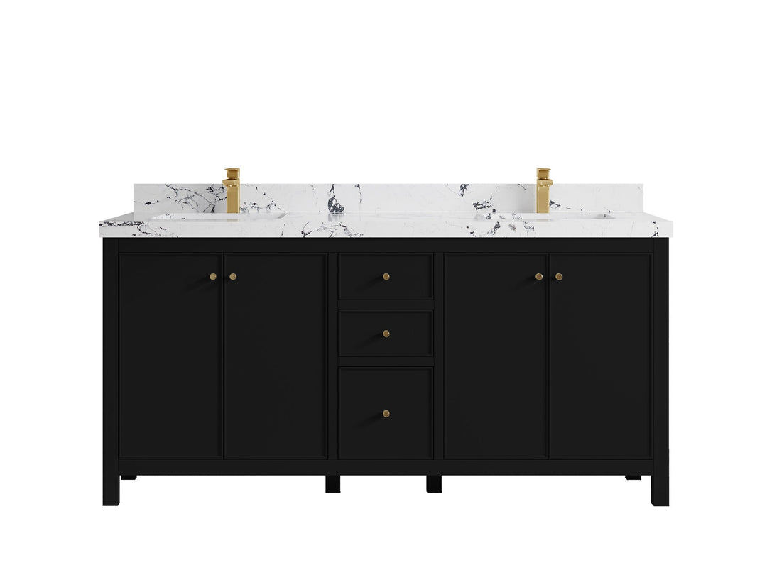 Chicago 72 in. W x 22 in. D Double Sink Bathroom Vanity - Willow Bath and Vanity