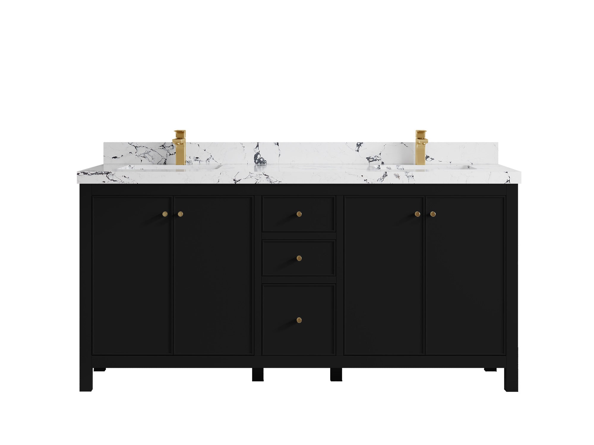 Chicago 72 in. W x 22 in. D Double Sink Bathroom Vanity - Willow Bath and Vanity
