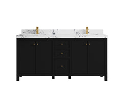 Chicago 72 in. W x 22 in. D Double Sink Bathroom Vanity - photo 41