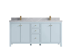 Chicago 72 in. W x 22 in. D Double Sink Bathroom Vanity - photo 33