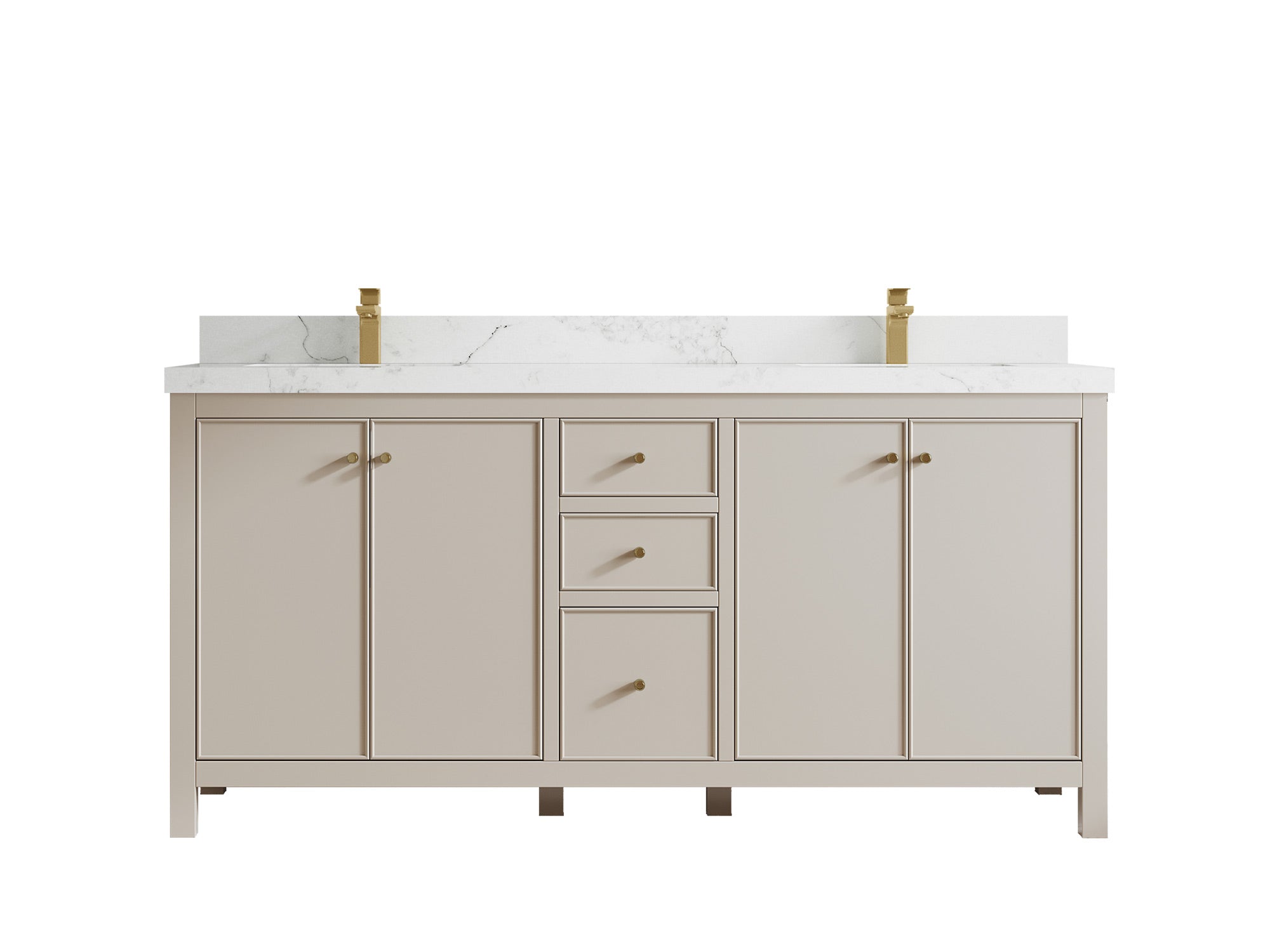 Chicago 72 in. W x 22 in. D Double Sink Bathroom Vanity - Willow Bath and Vanity