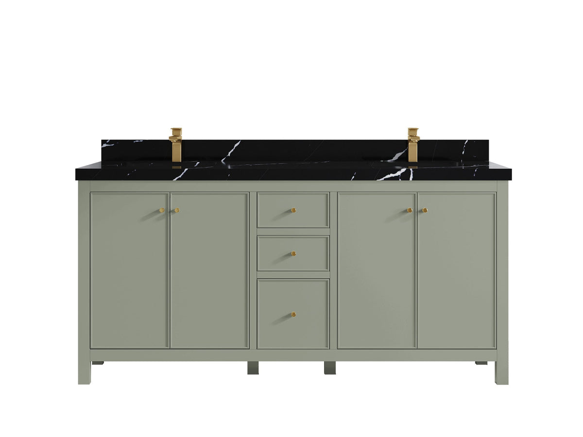 Chicago 72 in. W x 22 in. D Double Sink Bathroom Vanity - Willow Bath and Vanity