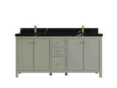 Chicago 72 in. W x 22 in. D Double Sink Bathroom Vanity - photo 9