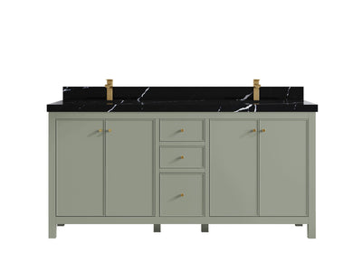 Chicago 72 in. W x 22 in. D Double Sink Bathroom Vanity - Willow Bath and Vanity