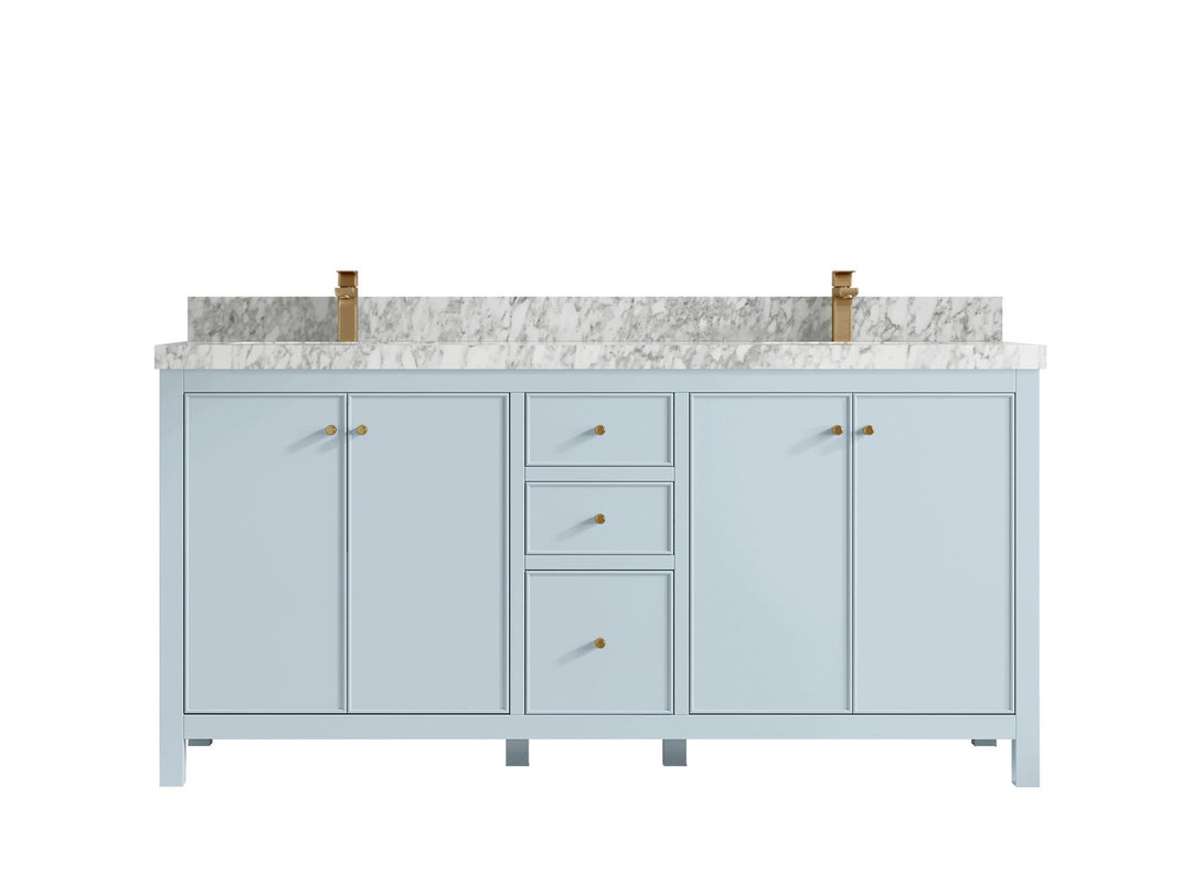 Chicago 72 in. W x 22 in. D Double Sink Bathroom Vanity - Willow Bath and Vanity