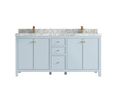 Chicago 72 in. W x 22 in. D Double Sink Bathroom Vanity - photo 11