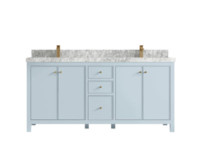Chicago 72 in. W x 22 in. D Double Sink Bathroom Vanity - Willow Bath and Vanity