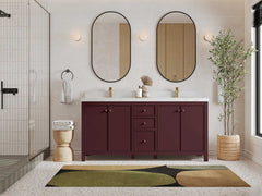 Chicago 72 in. W x 22 in. D Double Sink Bathroom Vanity - photo 4