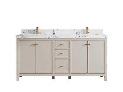 Chicago 72 in. W x 22 in. D Double Sink Bathroom Vanity - Willow Bath and Vanity