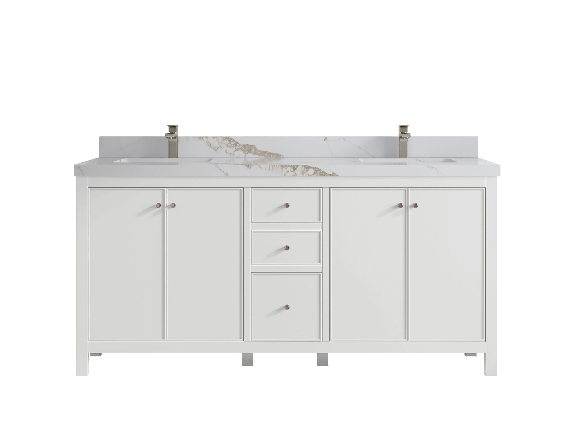 Chicago 72 in. W x 22 in. D Double Sink Bathroom Vanity - Willow Bath and Vanity
