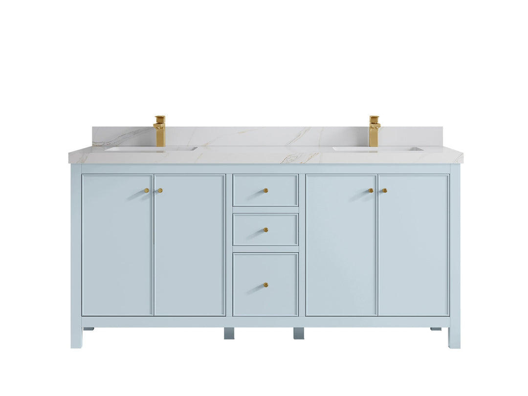 Chicago 72 in. W x 22 in. D Double Sink Bathroom Vanity - Willow Bath and Vanity