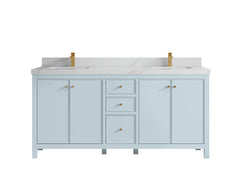 Chicago 72 in. W x 22 in. D Double Sink Bathroom Vanity - photo 23
