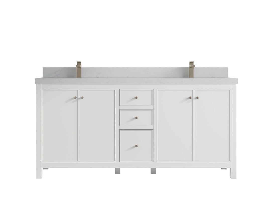 Chicago 72 in. W x 22 in. D Double Sink Bathroom Vanity - Willow Bath and Vanity
