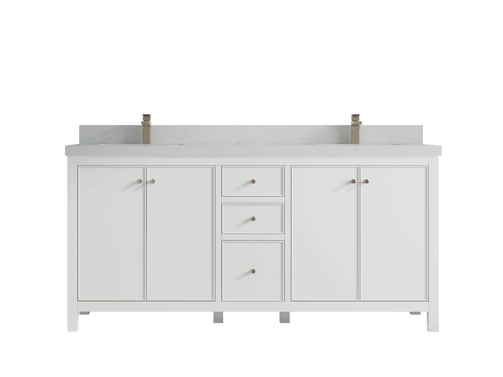 Chicago 72 in. W x 22 in. D Double Sink Bathroom Vanity - Willow Bath and Vanity