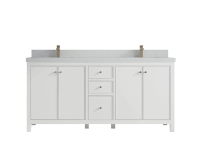 Chicago 72 in. W x 22 in. D Double Sink Bathroom Vanity - Willow Bath and Vanity
