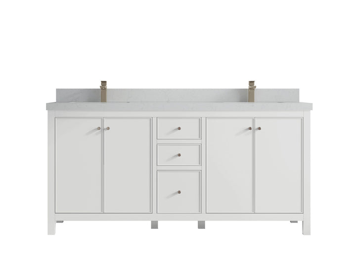 Chicago 72 in. W x 22 in. D Double Sink Bathroom Vanity - photo 13