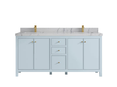 Chicago 72 in. W x 22 in. D Double Sink Bathroom Vanity - Willow Bath and Vanity