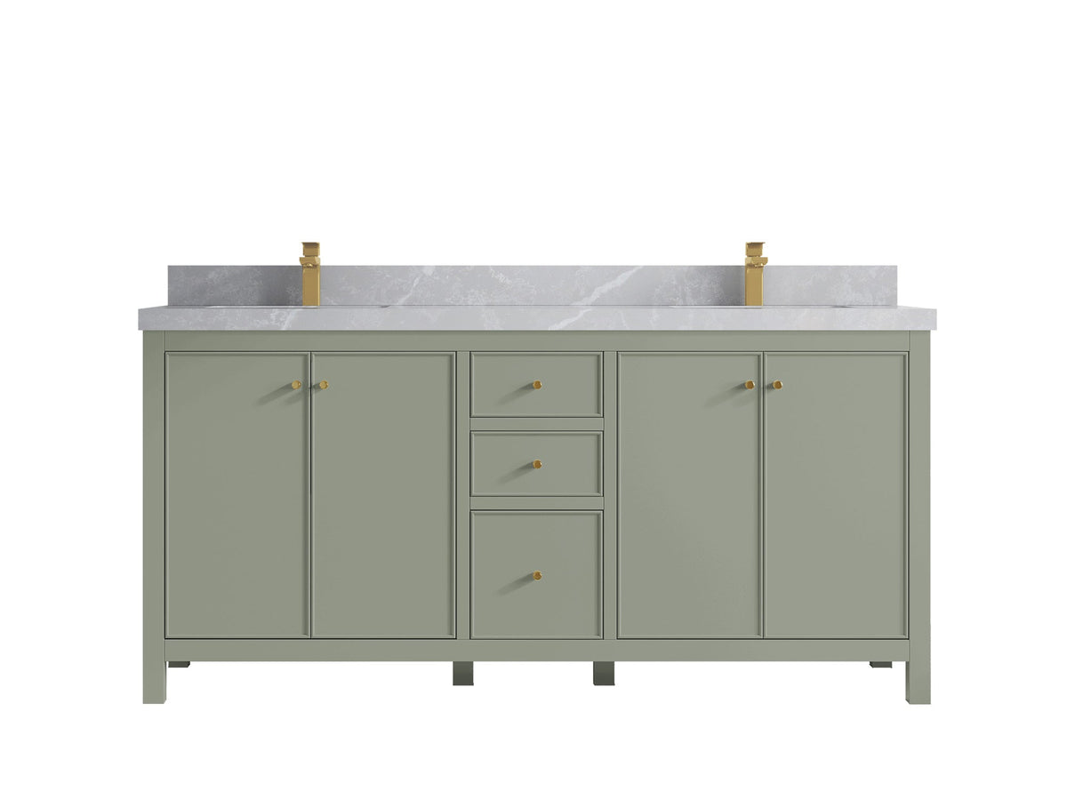 Chicago 72 in. W x 22 in. D Double Sink Bathroom Vanity - Willow Bath and Vanity