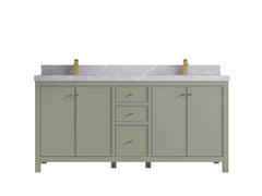 Chicago 72 in. W x 22 in. D Double Sink Bathroom Vanity - photo 33