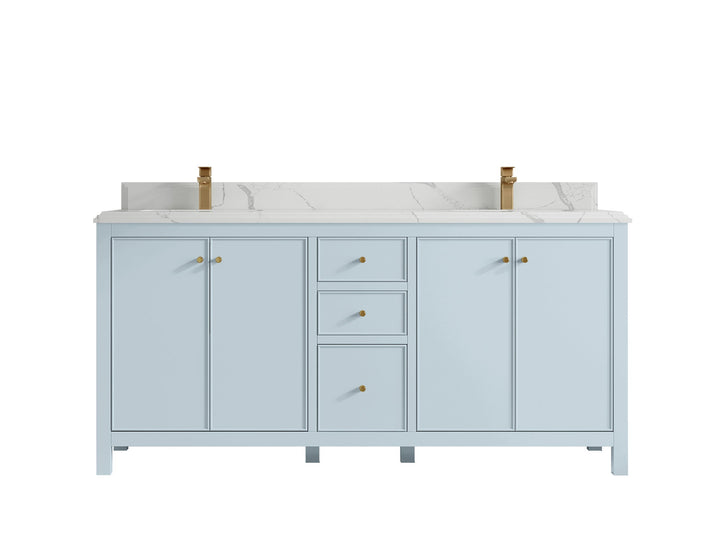 Chicago 72 in. W x 22 in. D Double Sink Bathroom Vanity - photo 25