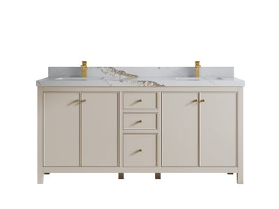 Chicago 72 in. W x 22 in. D Double Sink Bathroom Vanity - Willow Bath and Vanity