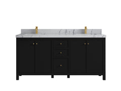 Chicago 72 in. W x 22 in. D Double Sink Bathroom Vanity - photo 43