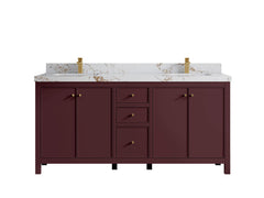 Chicago 72 in. W x 22 in. D Double Sink Bathroom Vanity - photo 44