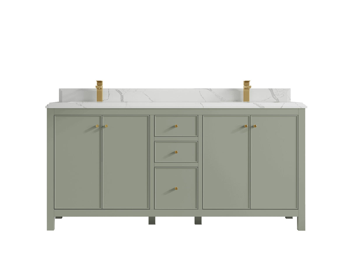 Chicago 72 in. W x 22 in. D Double Sink Bathroom Vanity - Willow Bath and Vanity