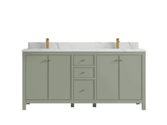 Chicago 72 in. W x 22 in. D Double Sink Bathroom Vanity - photo 25