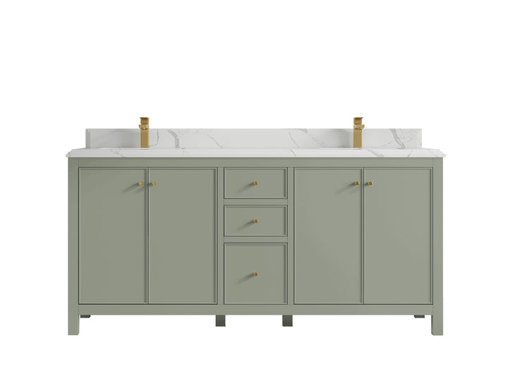 Chicago 72 in. W x 22 in. D Double Sink Bathroom Vanity - photo 25