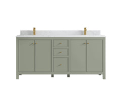 Chicago 72 in. W x 22 in. D Double Sink Bathroom Vanity - photo 27
