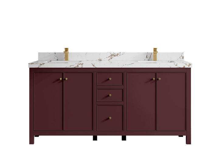 Chicago 72 in. W x 22 in. D Double Sink Bathroom Vanity - photo 42
