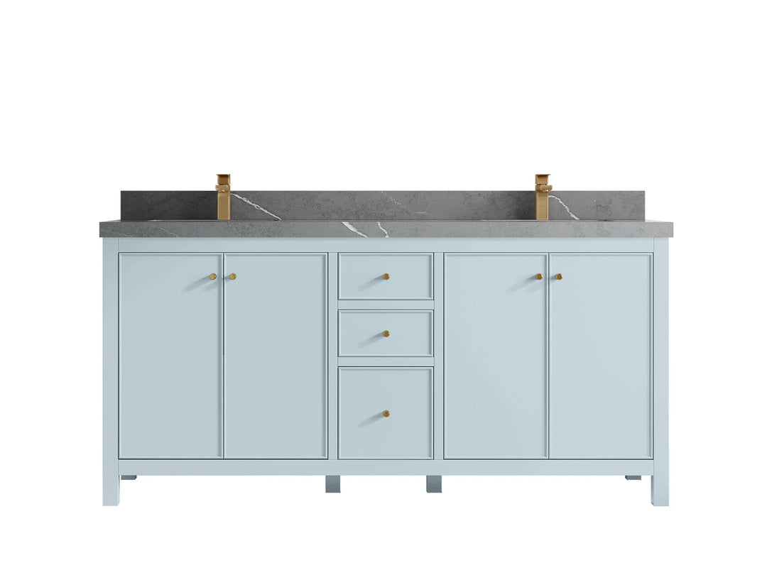 Chicago 72 in. W x 22 in. D Double Sink Bathroom Vanity - Willow Bath and Vanity