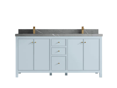 Chicago 72 in. W x 22 in. D Double Sink Bathroom Vanity - Willow Bath and Vanity