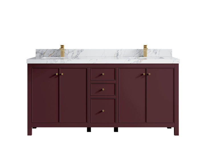 Chicago 72 in. W x 22 in. D Double Sink Bathroom Vanity - photo 22